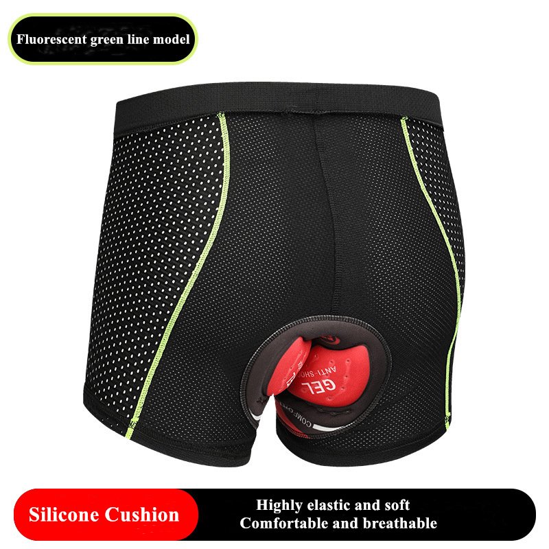 FAGINEY Sponge Cushion Bike Underwear Breathable Cycling Shorts